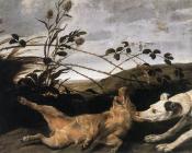 Greyhound Catching A Young Wild Boar - 弗朗斯·斯奈德斯